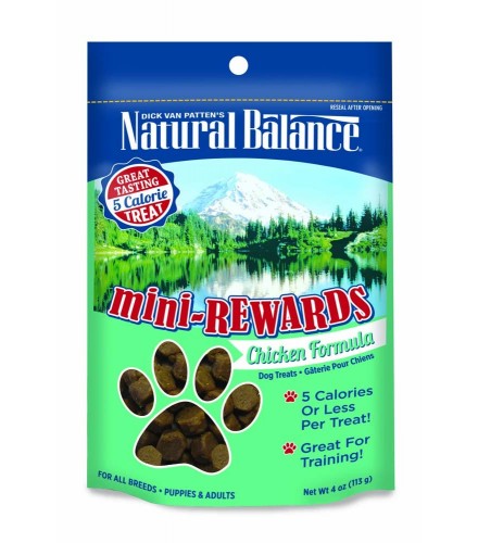 Natural Balance Mini Rewards Chicken Formula Semi-Moist Dog Treat 4oz